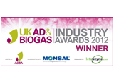 UK AD & Biogas Industry Awards 2012 Winner
