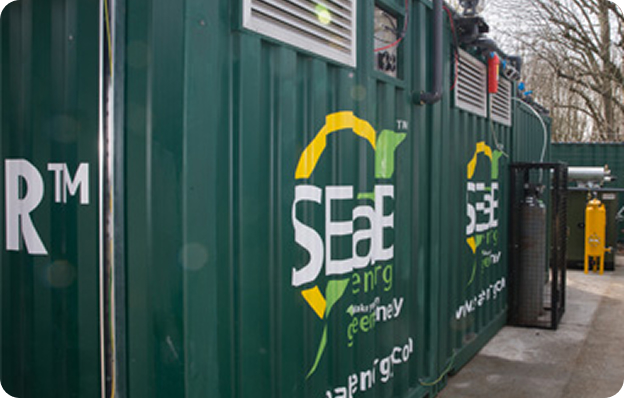 A side view of the Flexibuster™ Anaerobic Digestion Unit.